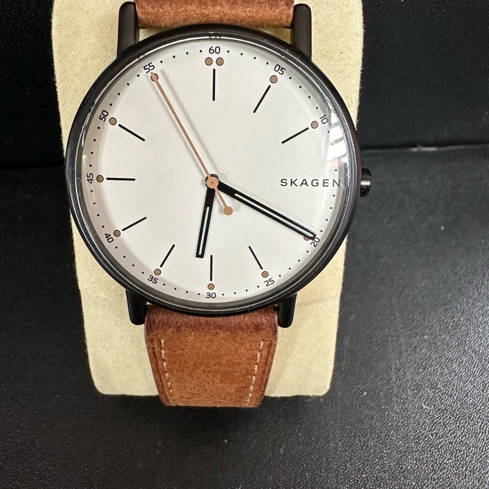 Skagen Timepiece with Tan Leather Band